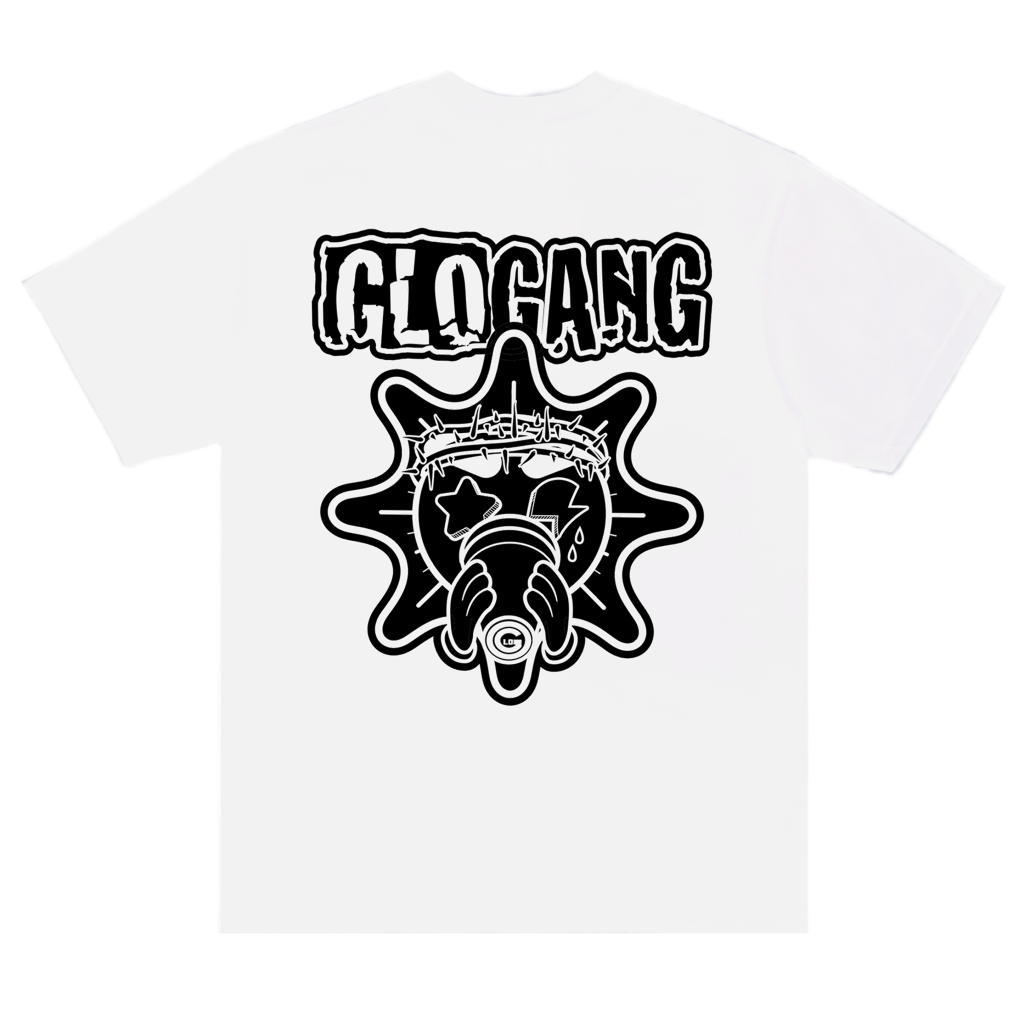 Basic Glo Tee White 2 - Glo Gang Store