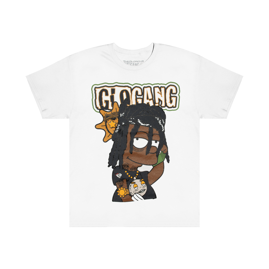 GGT62EATMYGLOT WHITE FRONT - Glo Gang Store