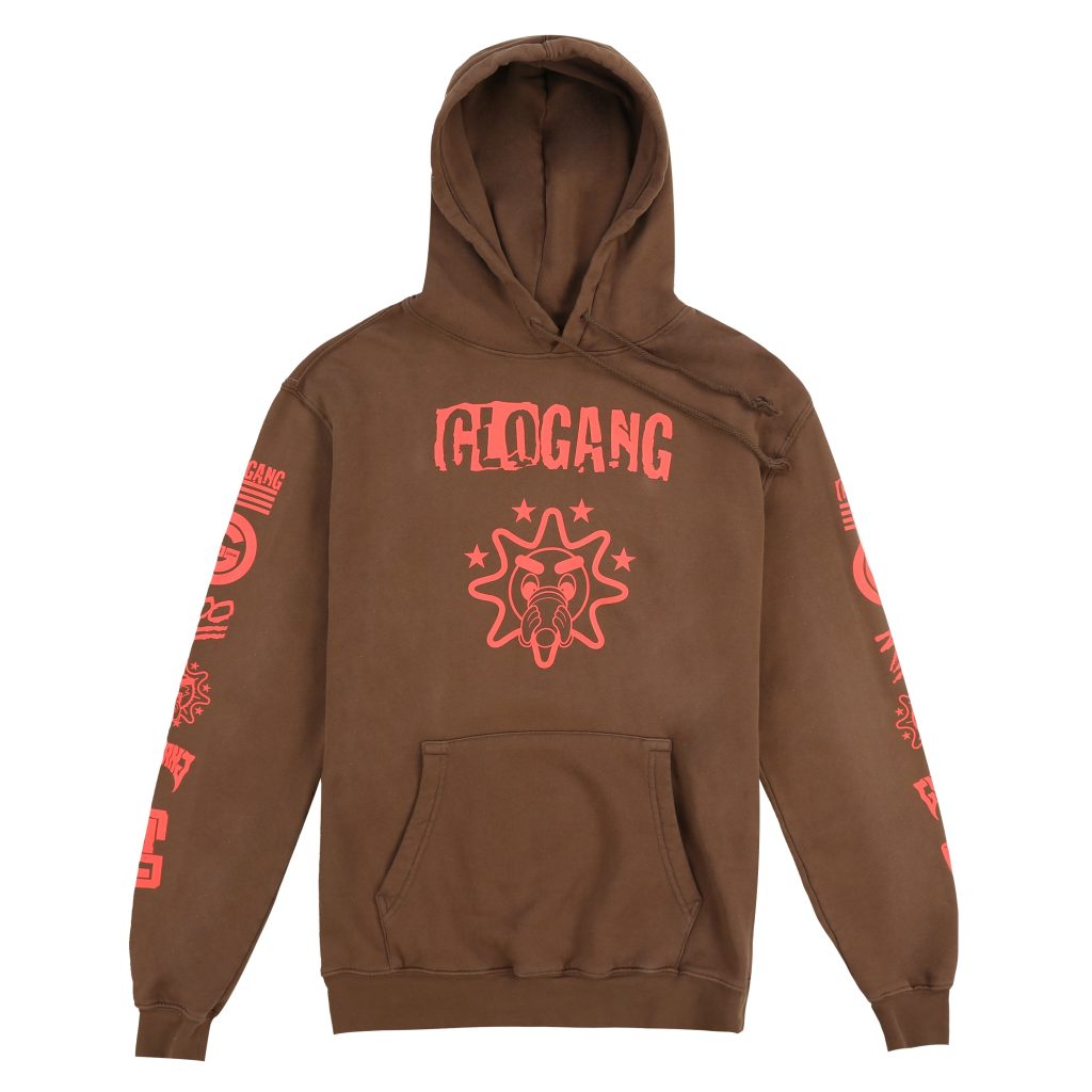 Hoody Brown 1 scaled - Glo Gang Store