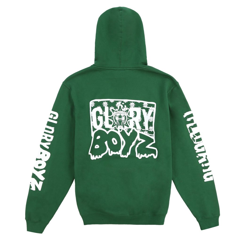 Hoody Green 2 scaled - Glo Gang Store