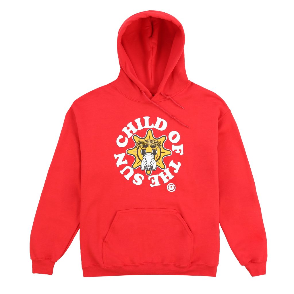 Hoody Red COG 1 scaled - Glo Gang Store