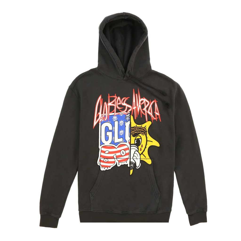 Hoody Vintage Black Half Glo 1 scaled - Glo Gang Store