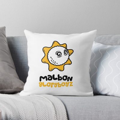 Chief Keef Merch Glo Gang Malbon X Gloryboyz Throw Pillow Official Glo Gang Merch