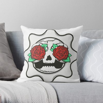 Glo Mexican Skull Glogangworldwide Throw Pillow Official Glo Gang Merch