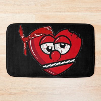 Broken Heart - Glo Gang Bath Mat Official Glo Gang Merch