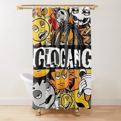 Best Selling-Glo Gang Shower Curtain Official Glo Gang Merch