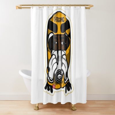 Ski Mask - Glo Gang Shower Curtain Official Glo Gang Merch