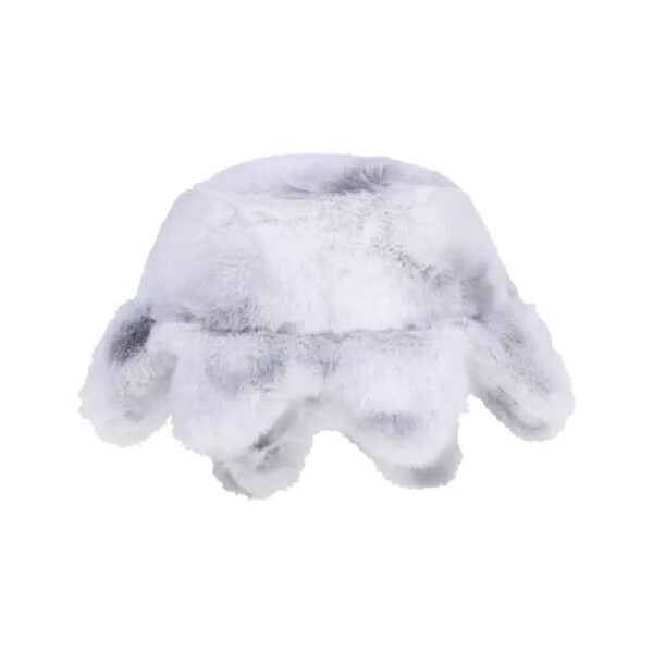Furry Glo Sun Bucket Hat (Gloomy White)