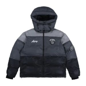 Glo Gang Arctic Explorer Puffer Jacket (Black/Grey)