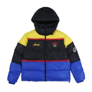 Glo Gang Arctic Explorer Puffer Jacket (Blue/Yellow)