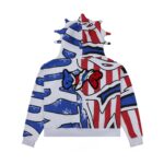 Glo Gang and Glory Boy Flag Hoodie (Red/Blue)