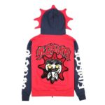 Almighty II Gang Full Zip Hoodie (Red/Navy)
