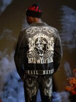 BW x TR BIG T FLAME TRUCKER JACKET