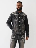 BW x TR BIG T FLAME TRUCKER JACKET
